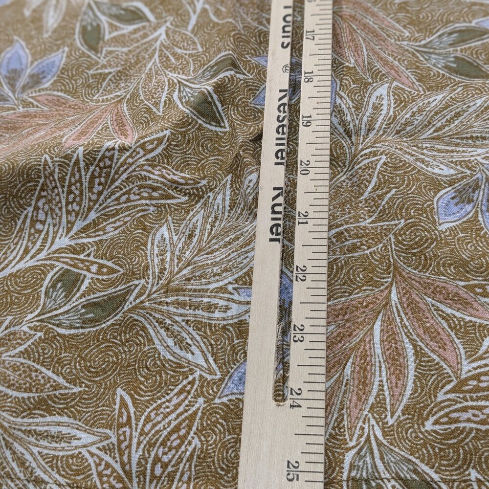 Cynthia Rowley 100% Linen Tank Top Women’s Medium in Tan/Blue Floral - Picture 5 of 5